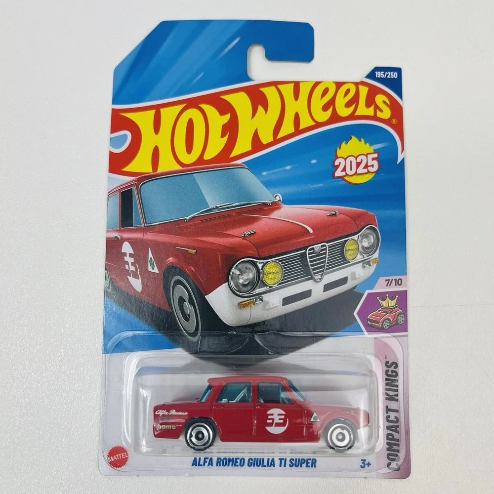 2025 Hot Wheels ALFA ROMEO GIULIA TI Super Red Compact Kings In Stock New Case L